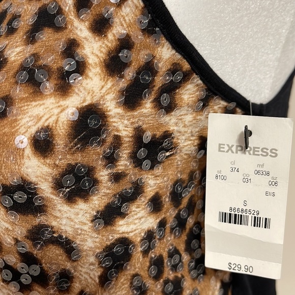 Leopard sequins front - Picture 3 of 4